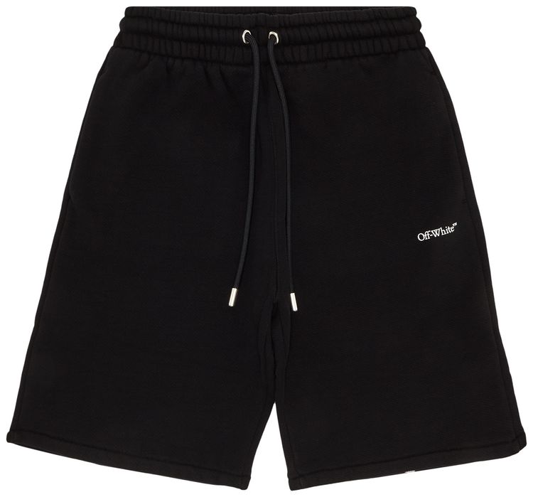 Off White Windy Arrow Skate Sweatshort BlackWhite