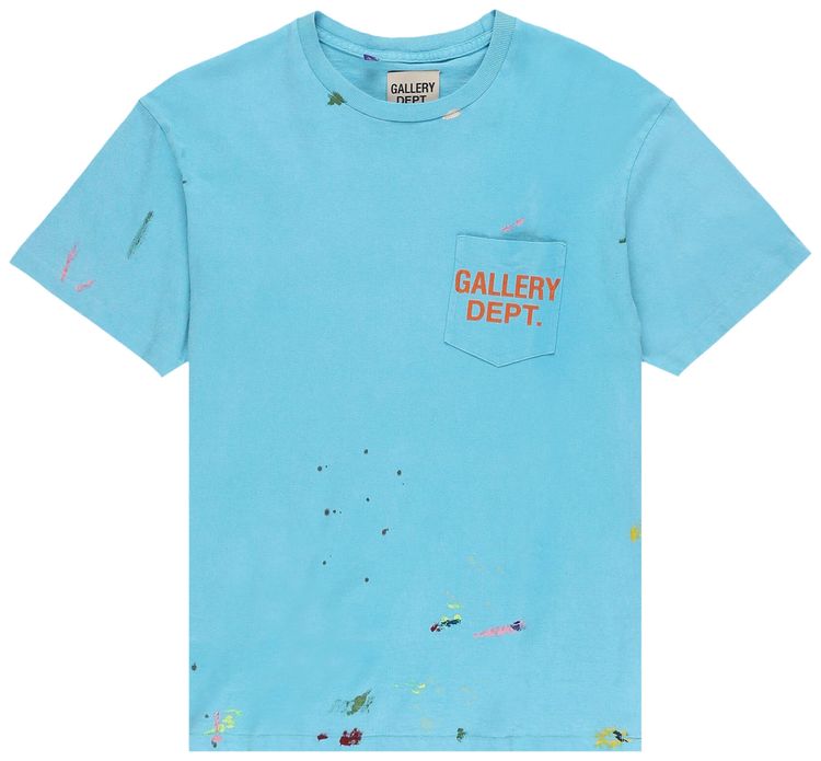 Gallery Dept Vintage Logo Painted Tee Turquoise