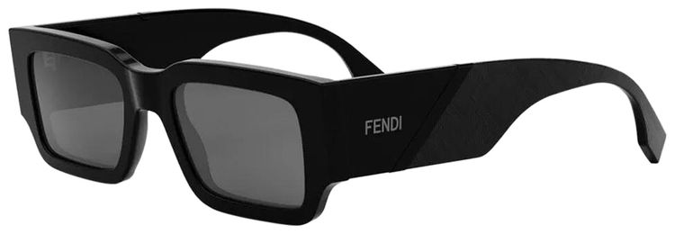 Fendi Rectangular Sunglasses BlackSmoke