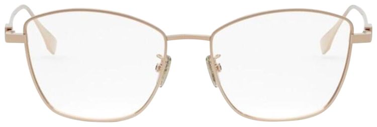 Fendi Metal Frame Sunglasses Rose Gold