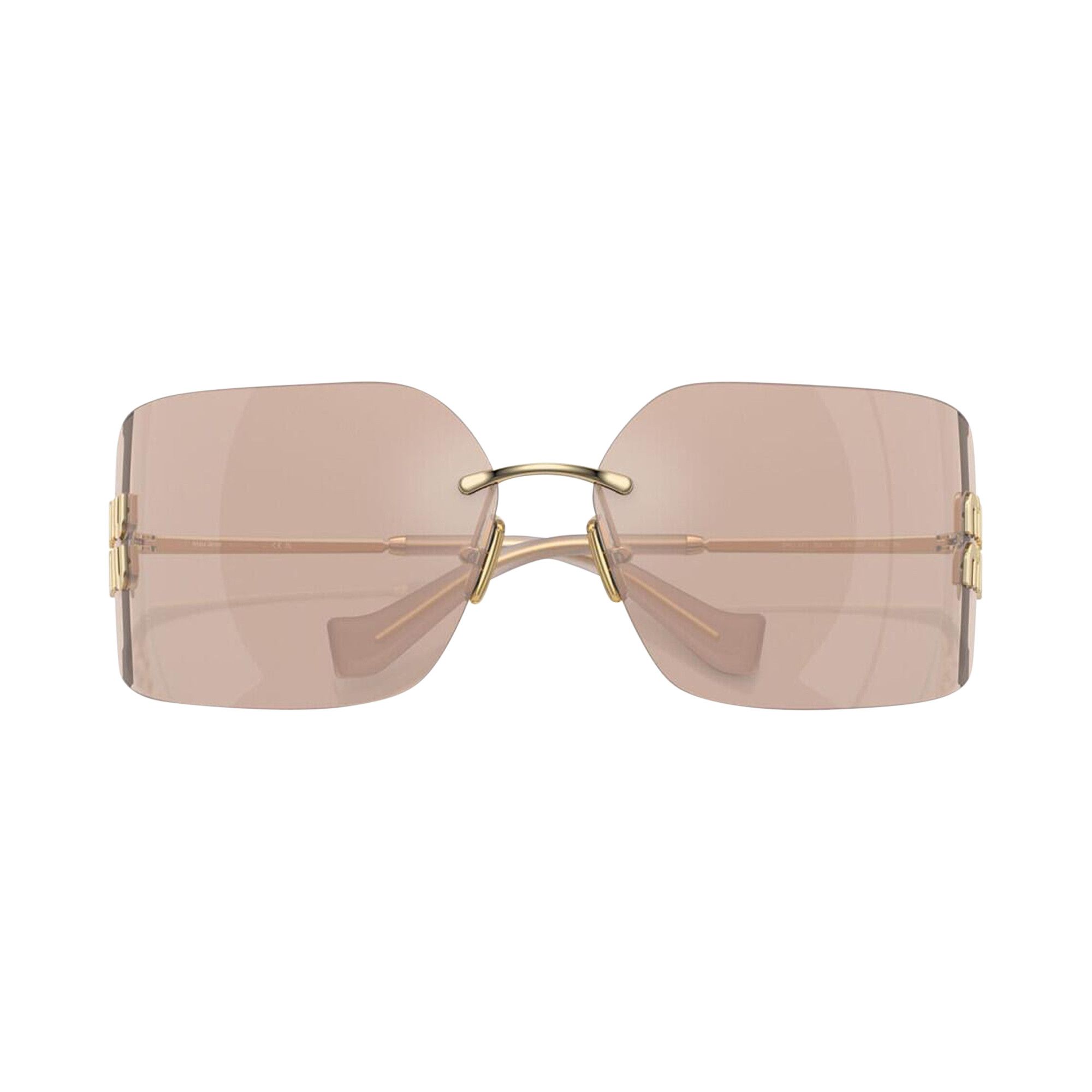 Buy Miu Miu Irregular Sunglasses 'Pale Gold' - 0MU 54YS