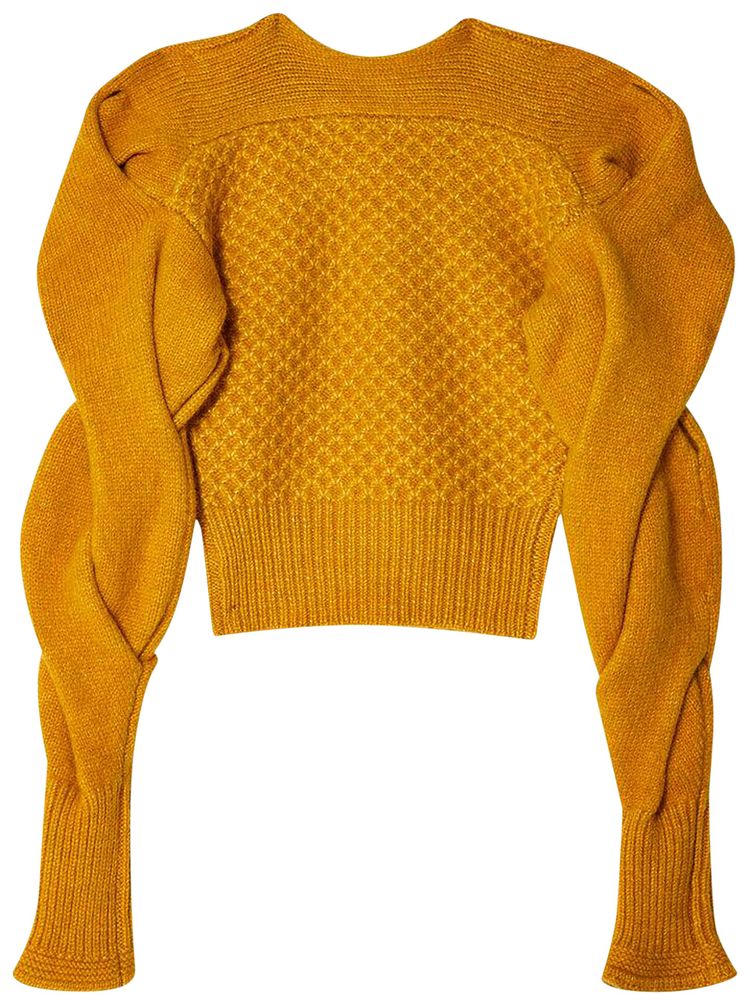 Kiko Kostadinov Dendra Cabled Pullover Knit Gold
