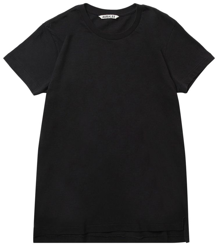 Auralee Seamless Crewneck Tee Black