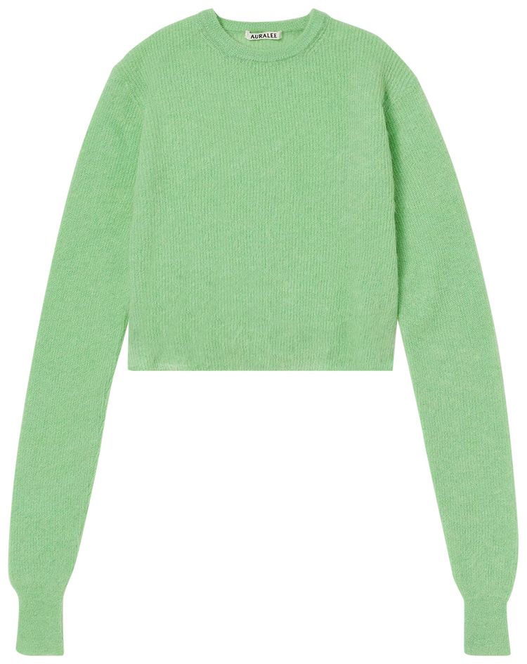 Auralee Baby Suri Alpaca Sheer Knit Light Green