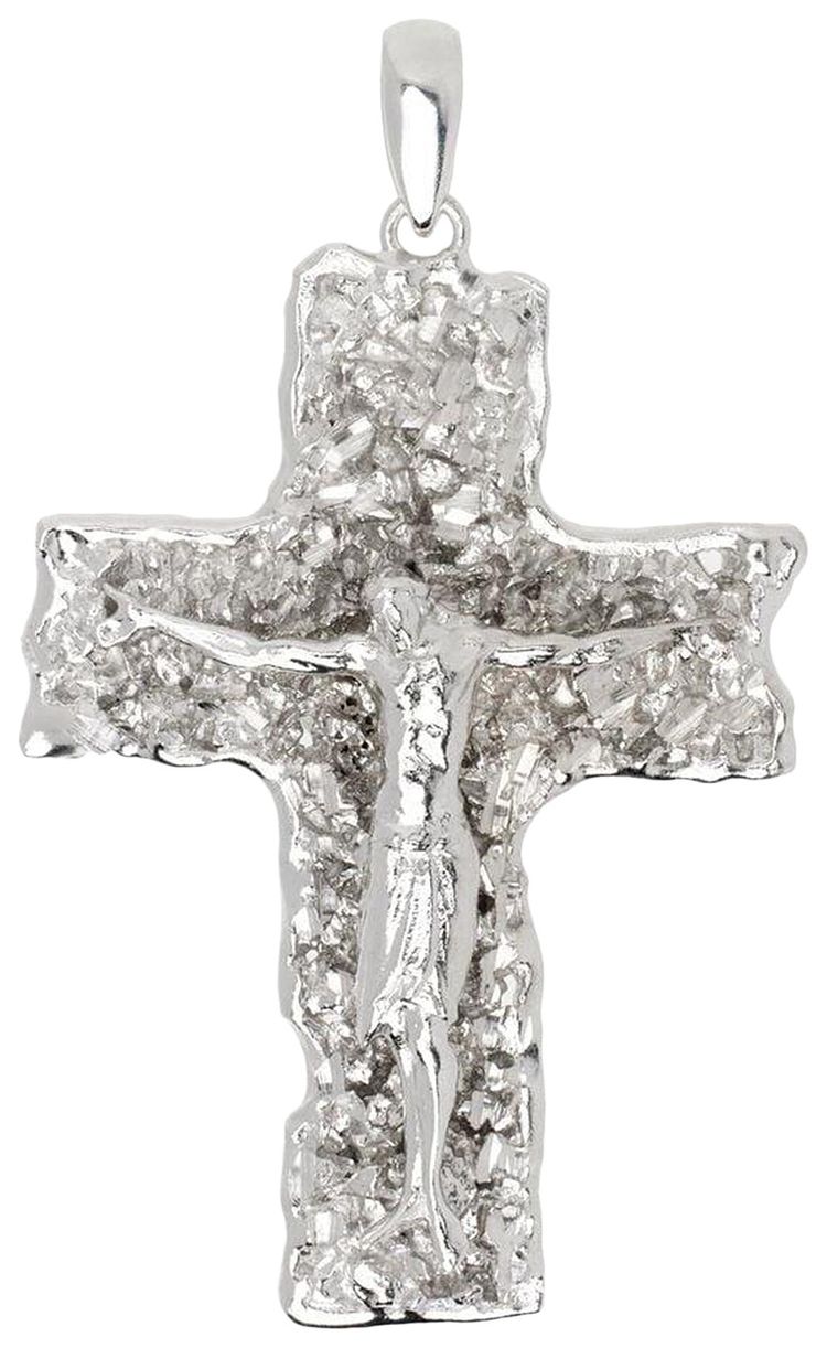 Veneda Carter VC009 Cross Pendant Necklace Rhodium