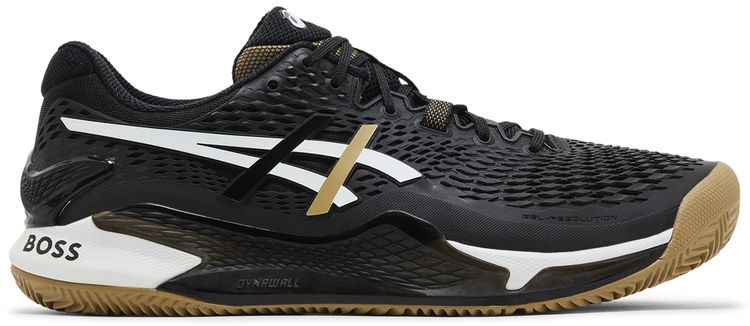 BOSS x Matteo Berrettini x ASICS Gel Resolution 9 Clay Black Camel