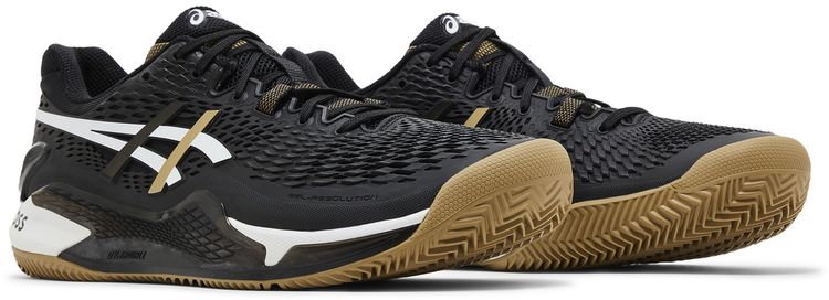 BOSS x Matteo Berrettini x ASICS Gel Resolution 9 Clay Black Camel