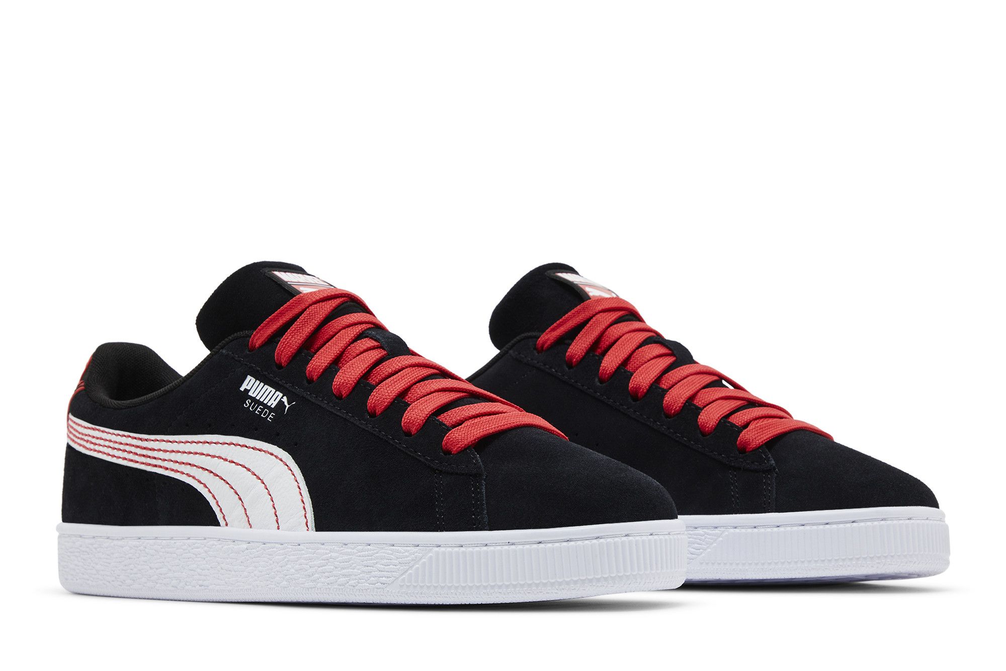 Puma suede classic black and red clearance