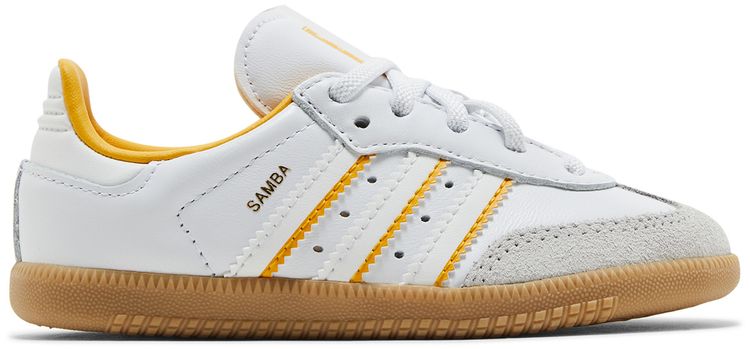 Adidas Samba OG EL I Crystal White Crew Yellow
