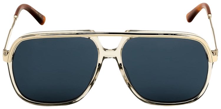 Gucci Aviator Sunglasses BrownGoldBlue