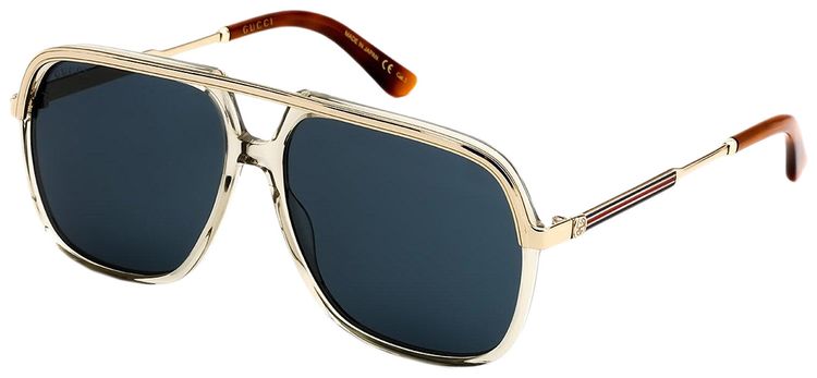 Gucci Aviator Sunglasses BrownGoldBlue