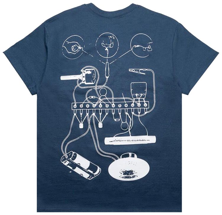 Pleasures Input T Shirt Blue