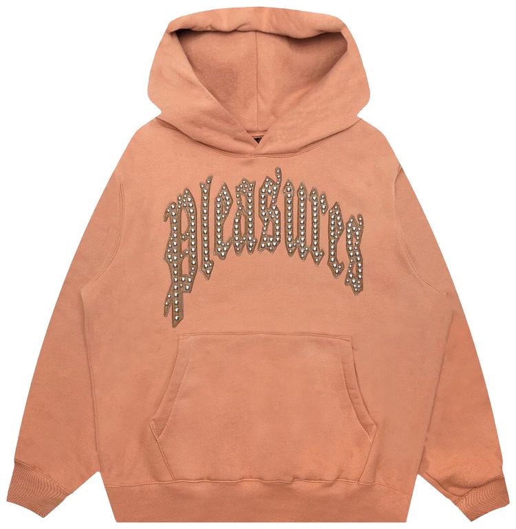 Pleasures Twitch Studded Hoodie Clay