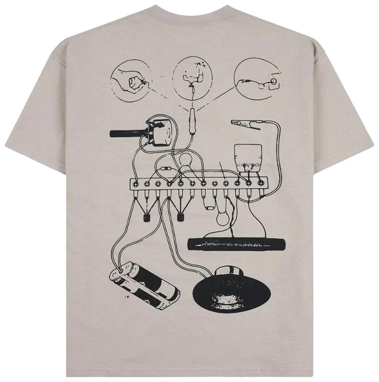 Pleasures Input T Shirt Tan