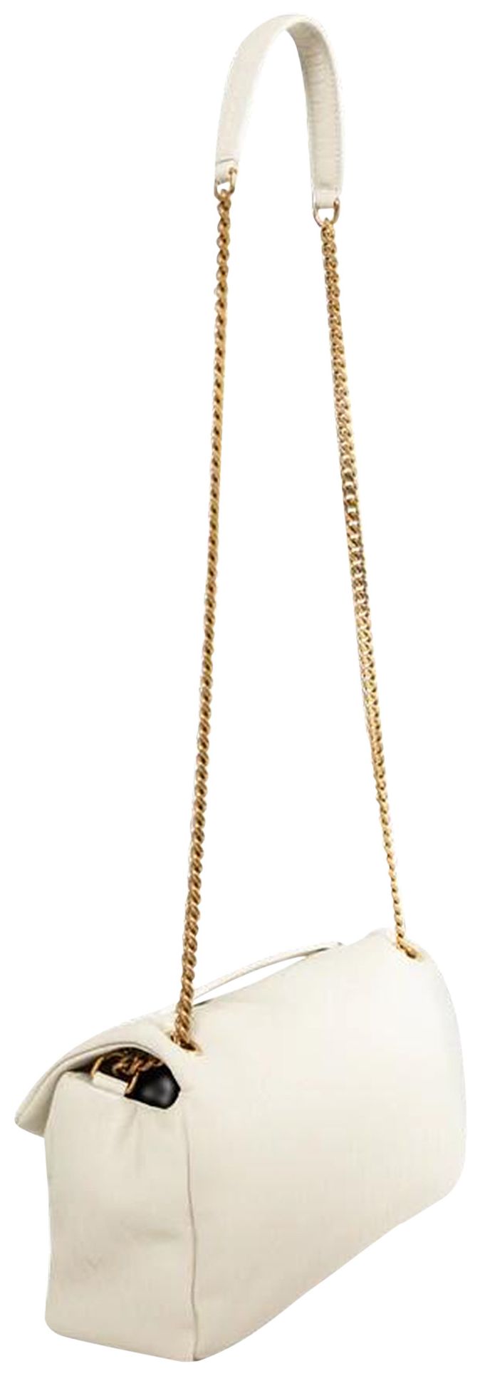 Saint Laurent Medium Calypso Chain Bag Crema