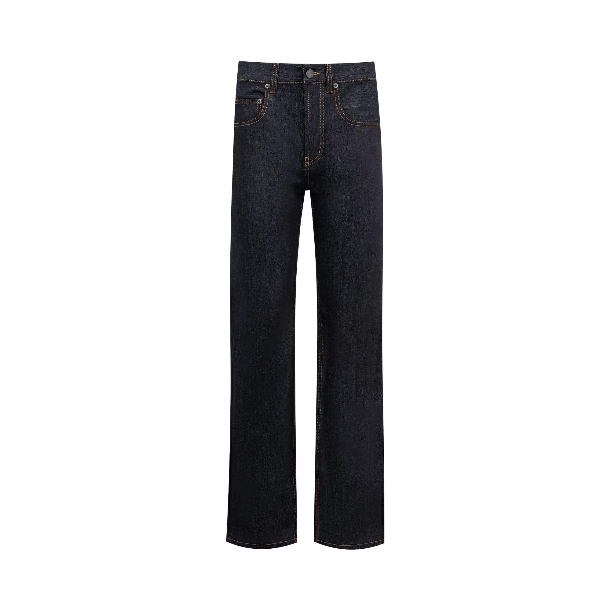 SAINT LAURENT PARIS｜JEANS (795345 Y23HA 4020) Buy Saint Laurent MId Straight Baggy Jeans 'Indigo Raw