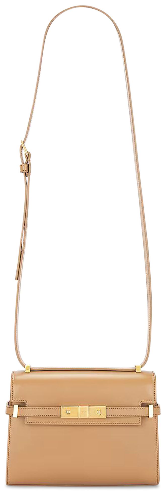 Saint Laurent Manhattan Mini Crossbody Bag Natural Tan