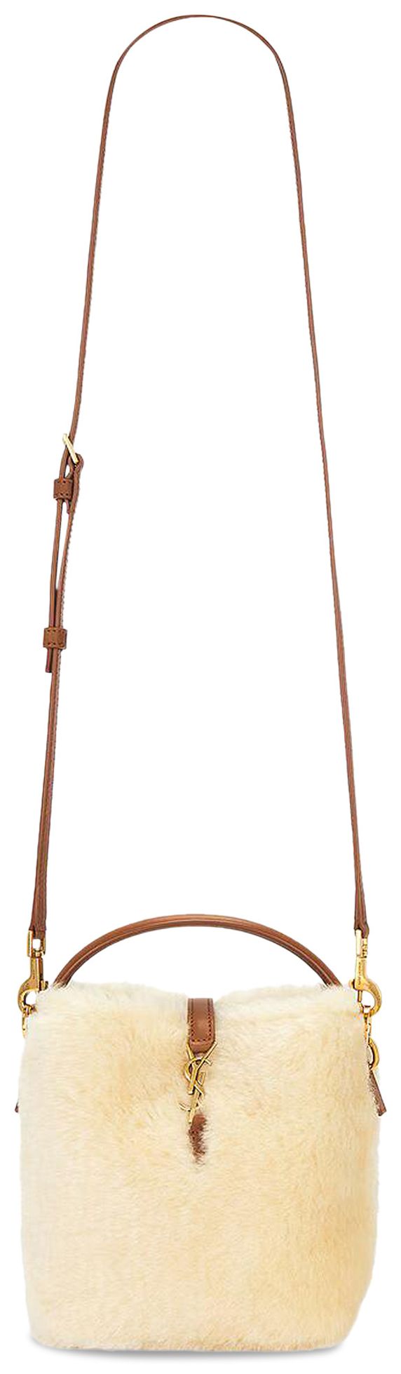 Saint Laurent Mini Le 37 Bucket Bag Cream BeigeBrick