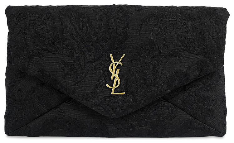 Saint Laurent Large Nylon Pouch Black