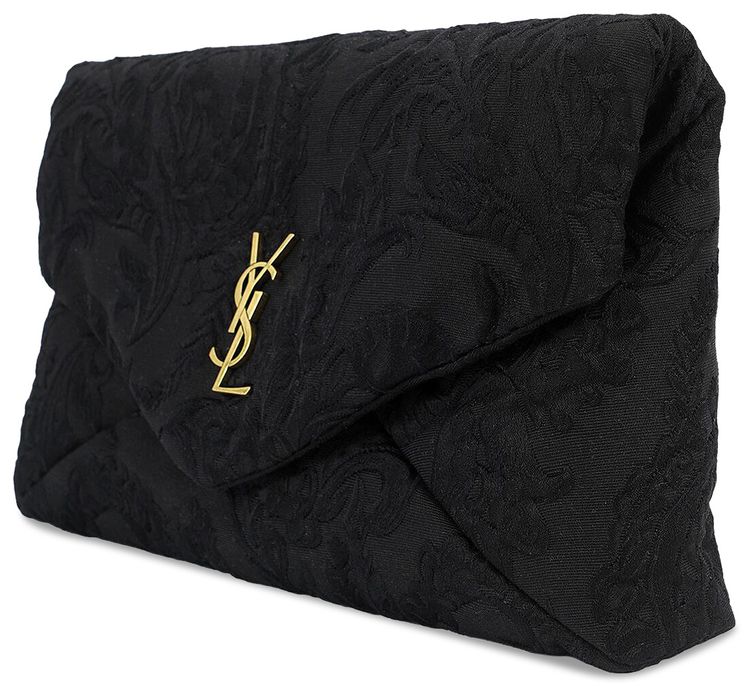 Saint Laurent Large Nylon Pouch Black