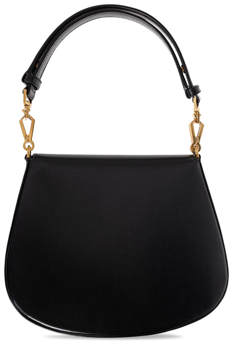 Saint Laurent Voltaire Leather Top Handle Black