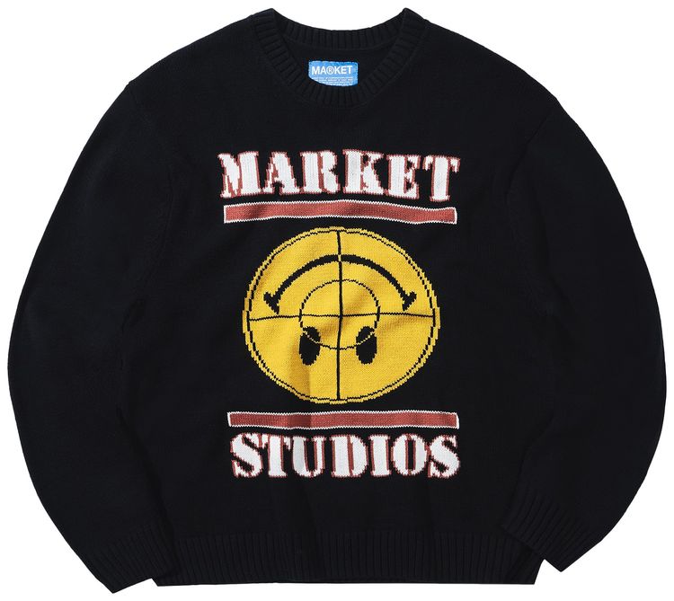 Market Smiley Focus Sweater Black