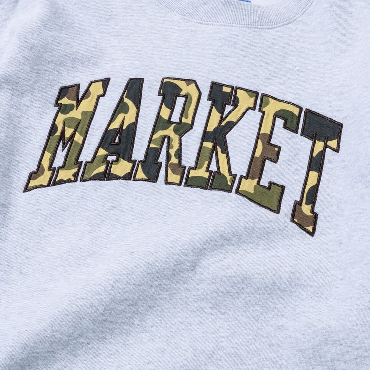 Market Duck Camo Arc Crewneck Ash