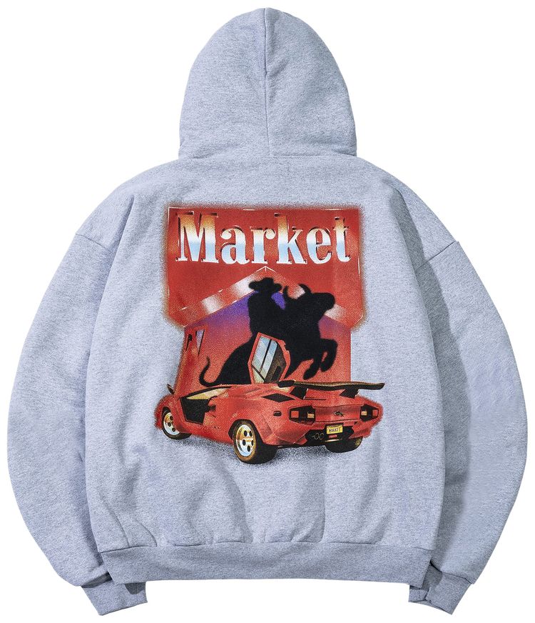 Market Bullrider Hoodie Ash
