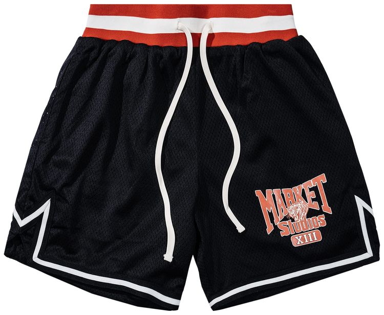 Market Studios Game Shorts Washed Black