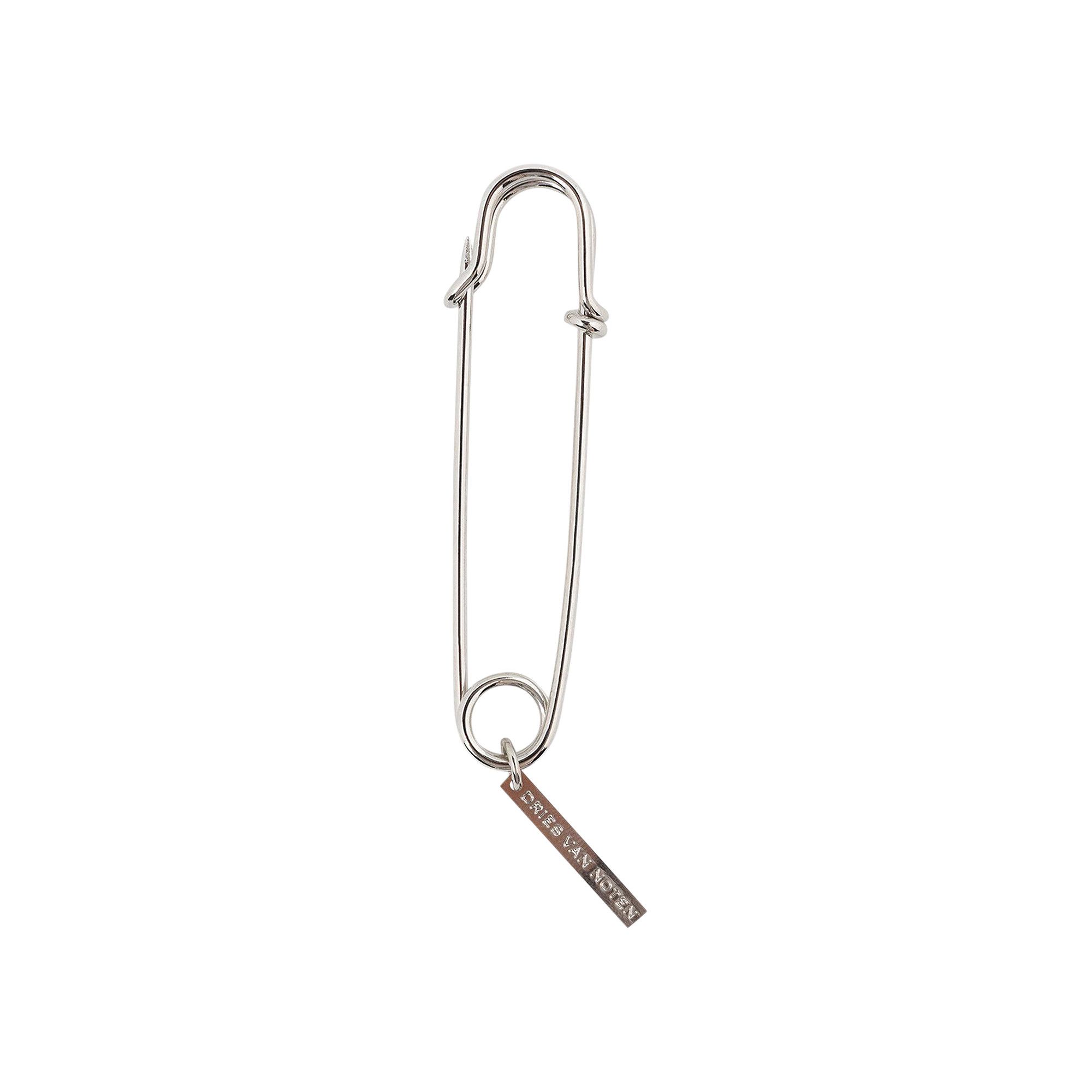 Buy Dries Van Noten Precious Plated Brass Brooch 'Antic Silver