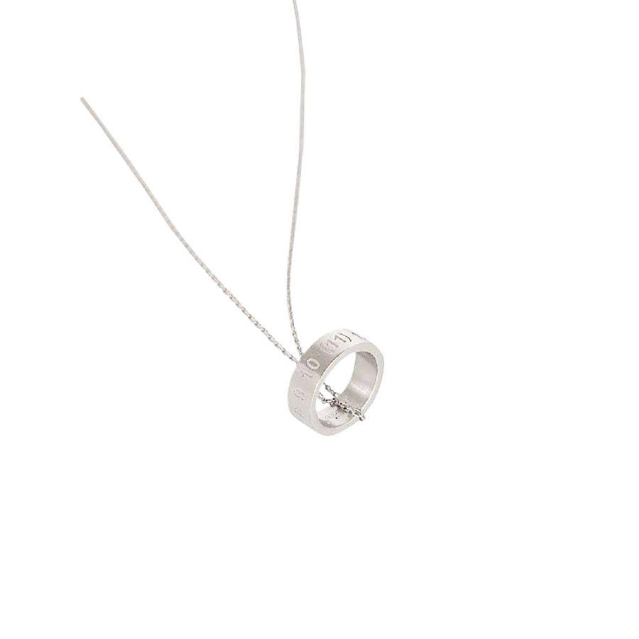 Buy Maison Margiela Number Logo Ring Necklace 'Silver