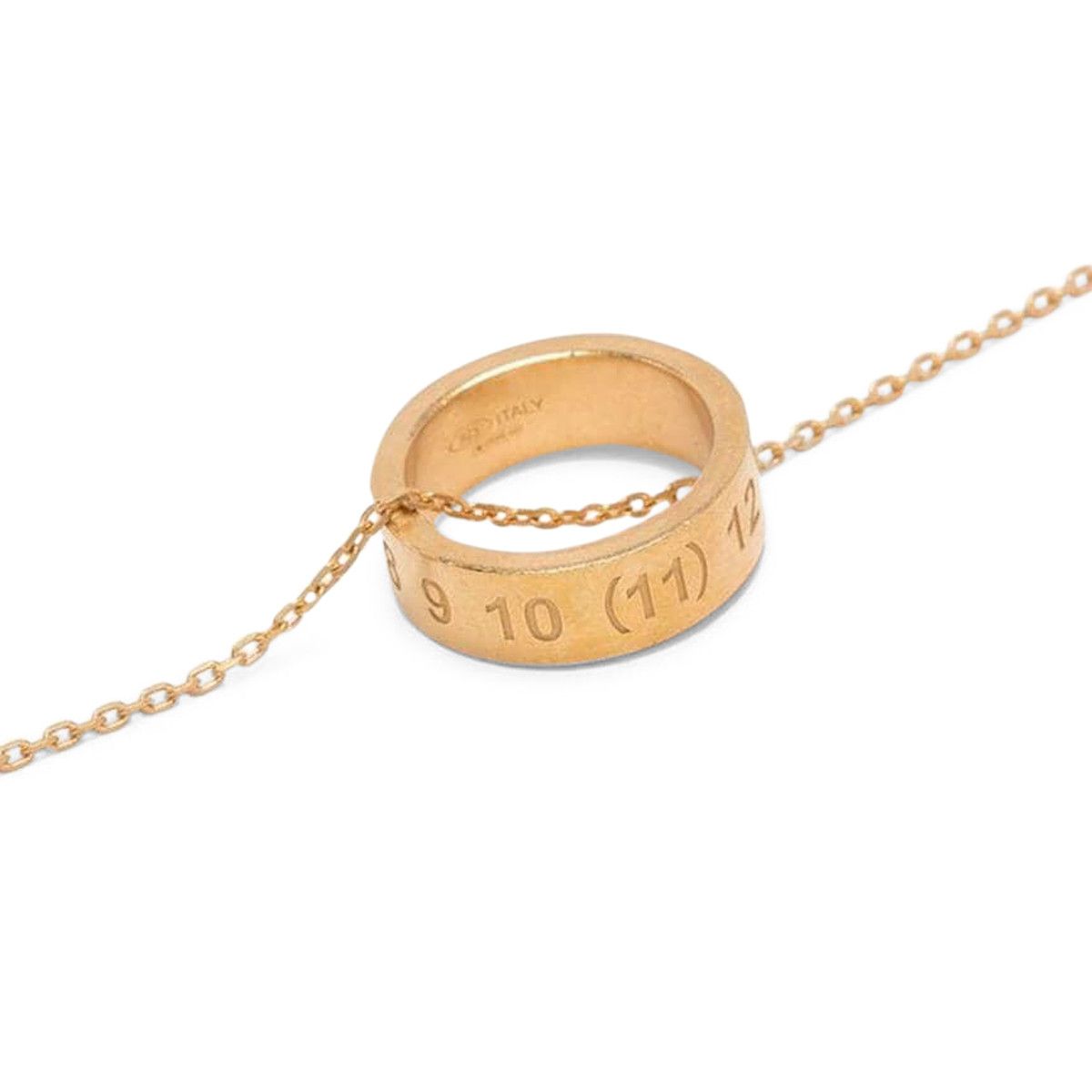 Buy Maison Margiela Number Logo Ring Necklace 'Gold