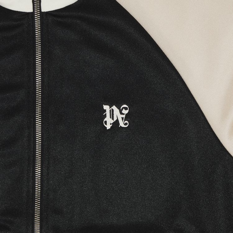 Palm Angels Monogram Colorblock Track Jacket BlackLight Red