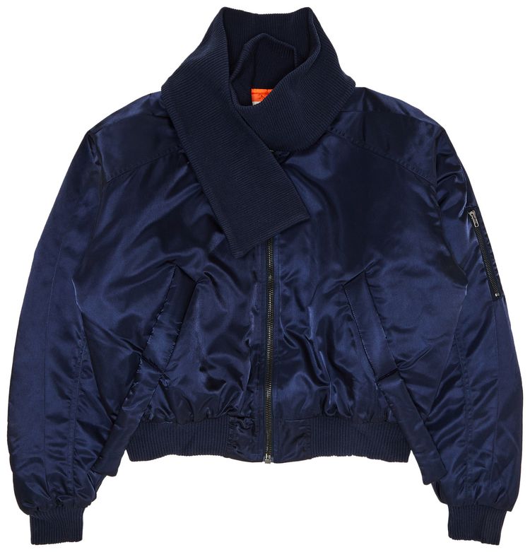 Ottolinger Scarf Bomber Jacket Midnight Blue