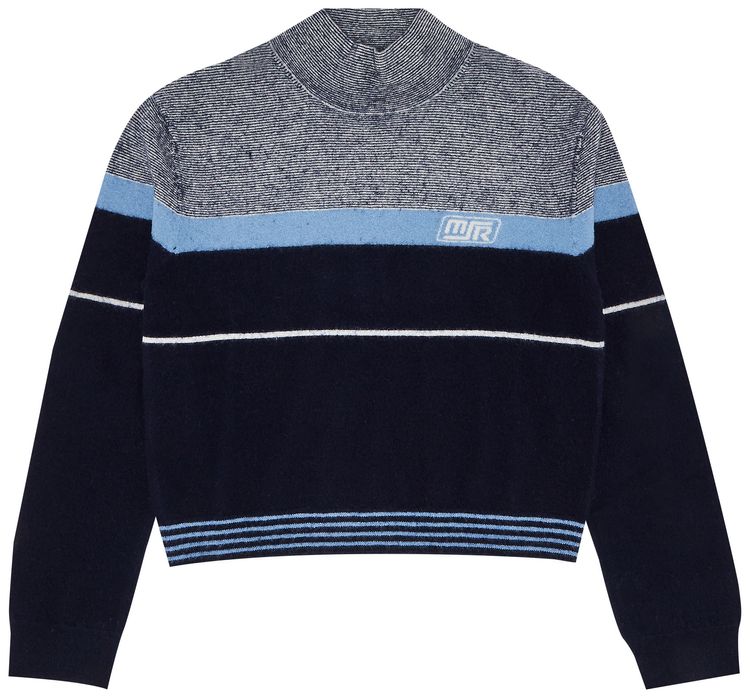 Martine Rose Pilling Jumper Navy Blue