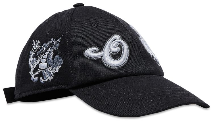 Off White Varsity Baseball Cap BlackGrey