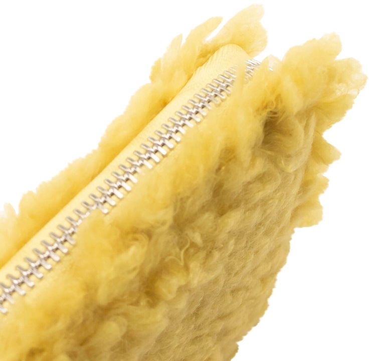 MM6 Maison Margiela Logo Zip Around Wallet Yellow