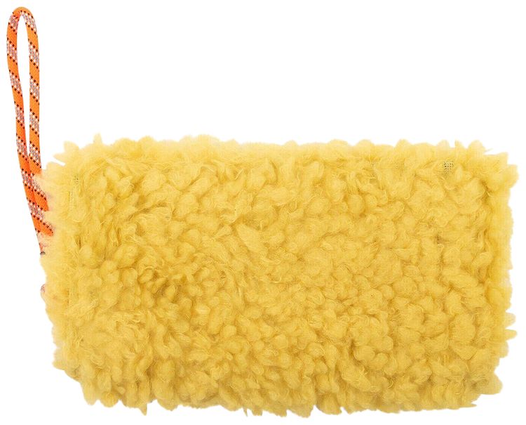 MM6 Maison Margiela Logo Zip Around Wallet Yellow