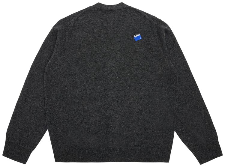 Ader Error TRS Tag Cardigan Charcoal