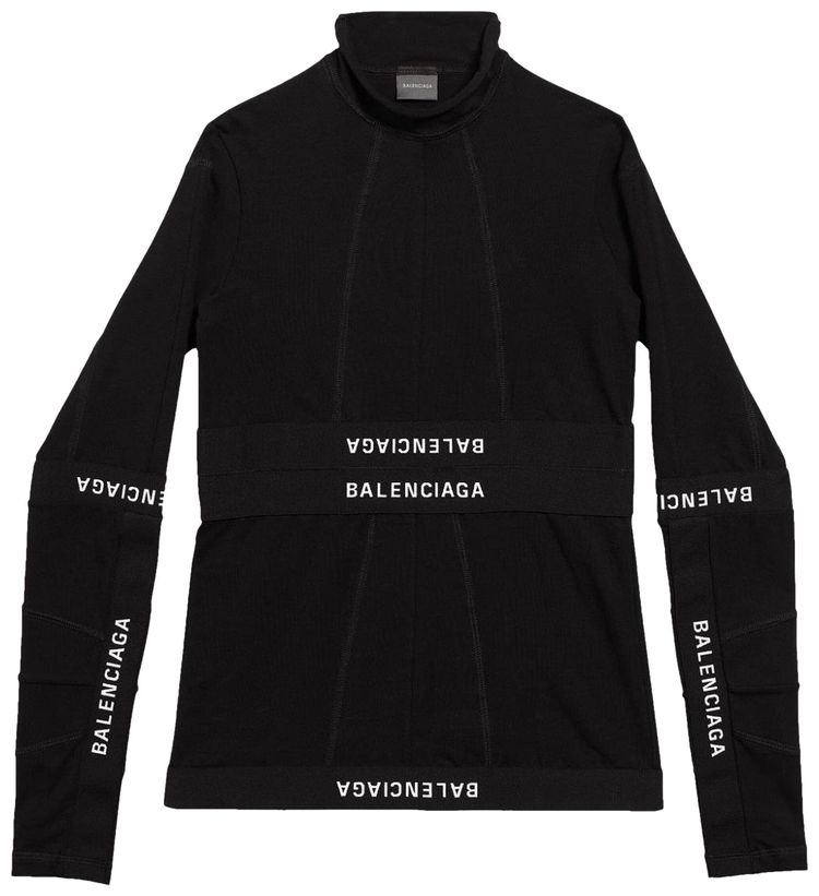 Balenciaga Patched Brief Dress BlackWhite