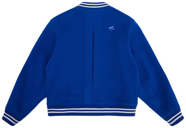 Ader Error TRS Tag Varsity Jacket Blue