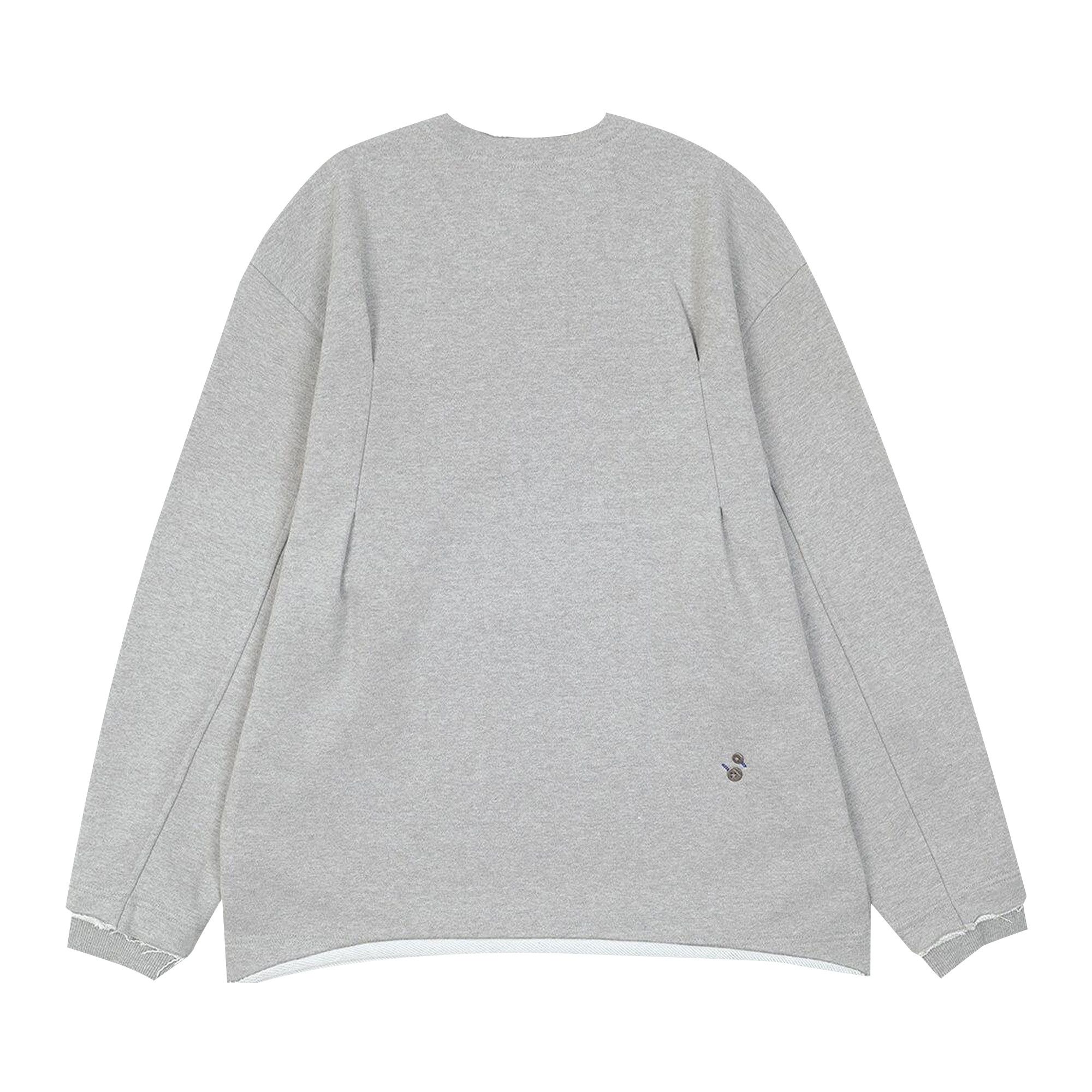 Buy Ader Error Sweatershirt 'Grey' - BN01FWSW0102GR | GOAT