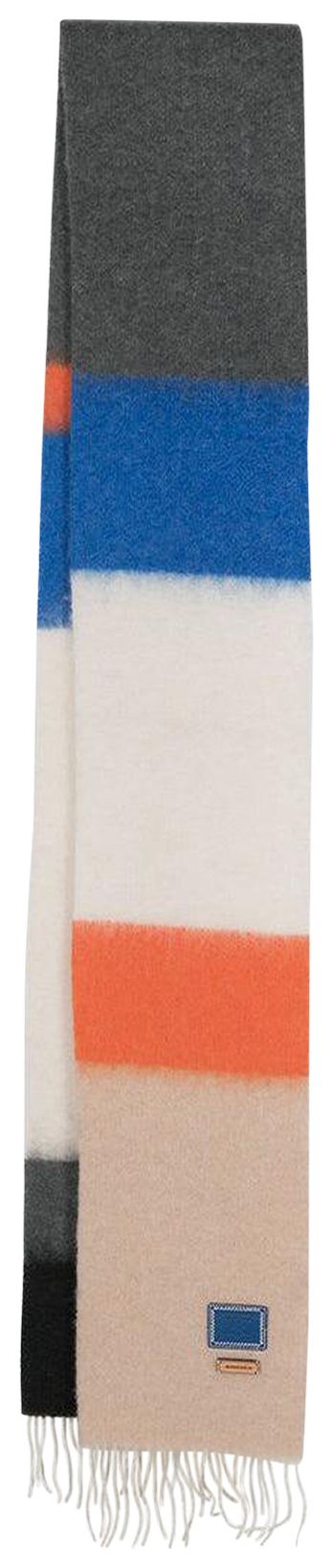 Ader Error Logo Patch Check Scarf Ivory