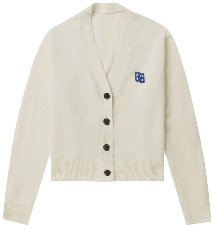 Ader Error TRS Tag Cardigan Oatmeal