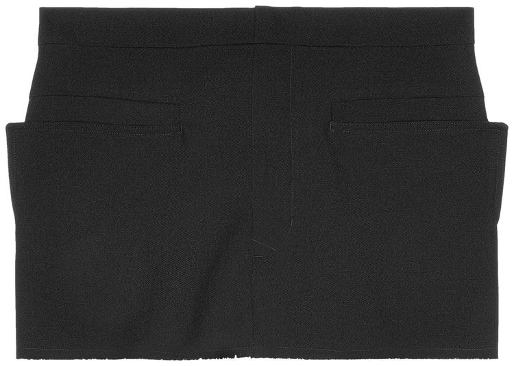 Rick Owens Cut Off Mini Skirt Black