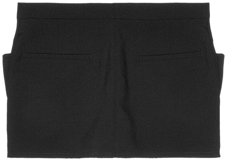Rick Owens Cut Off Mini Skirt Black