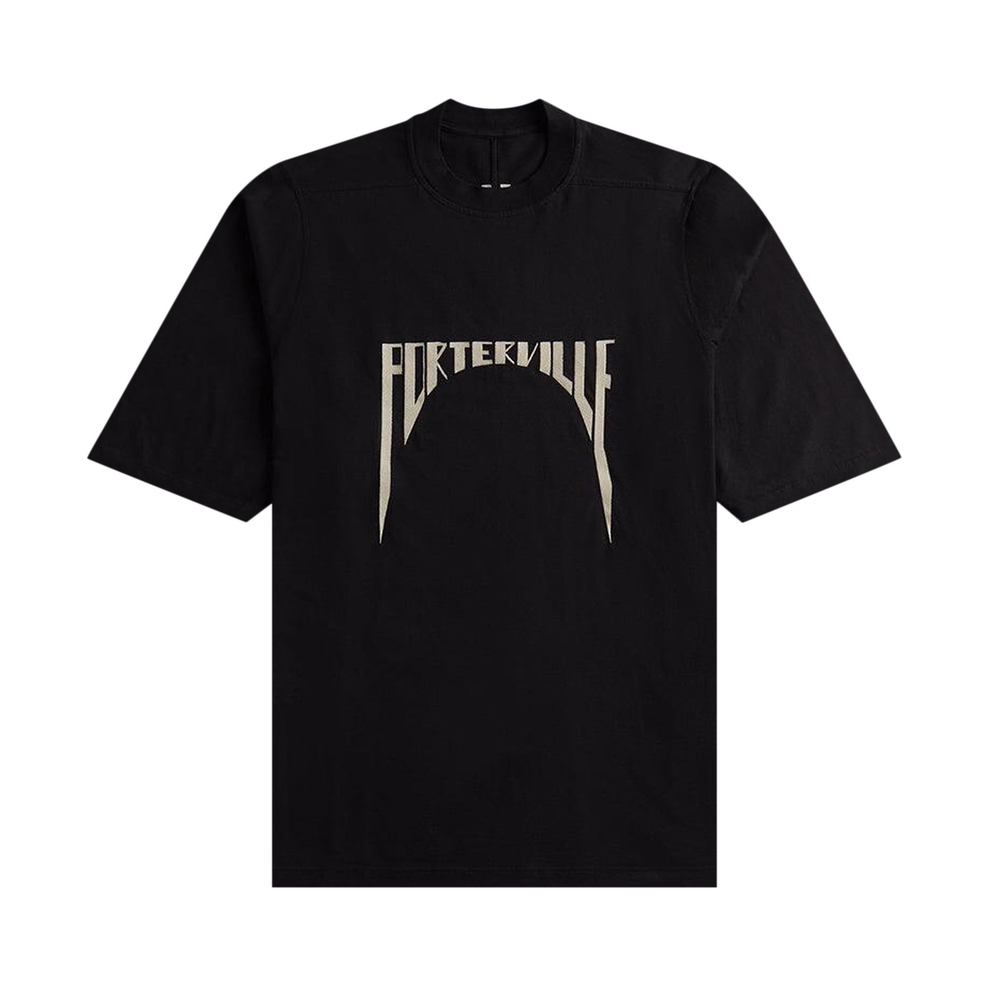 Rick Owens PORTERVILLE Tシャツ ブラック Buy Rick Owens Porterville T-Shirt 'Black/Pearl' - RR02D6274 RNEM7