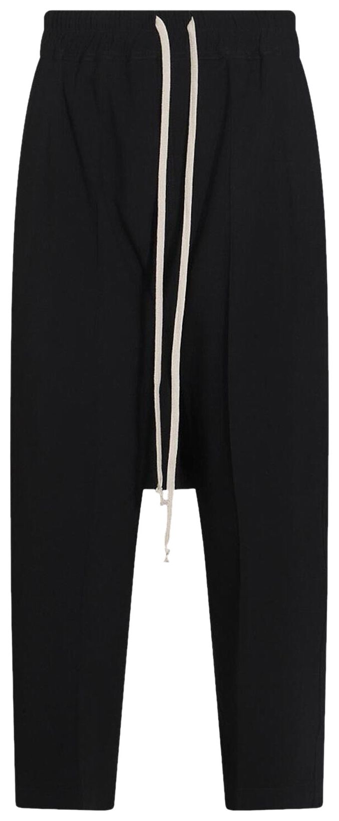 Rick Owens Drawstring Cropped Pants Black