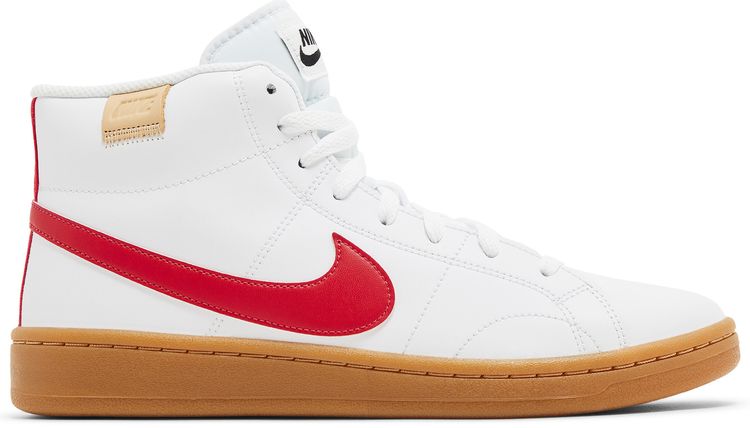 Nike Wmns Court Royale 2 Mid White Siren Red Gum