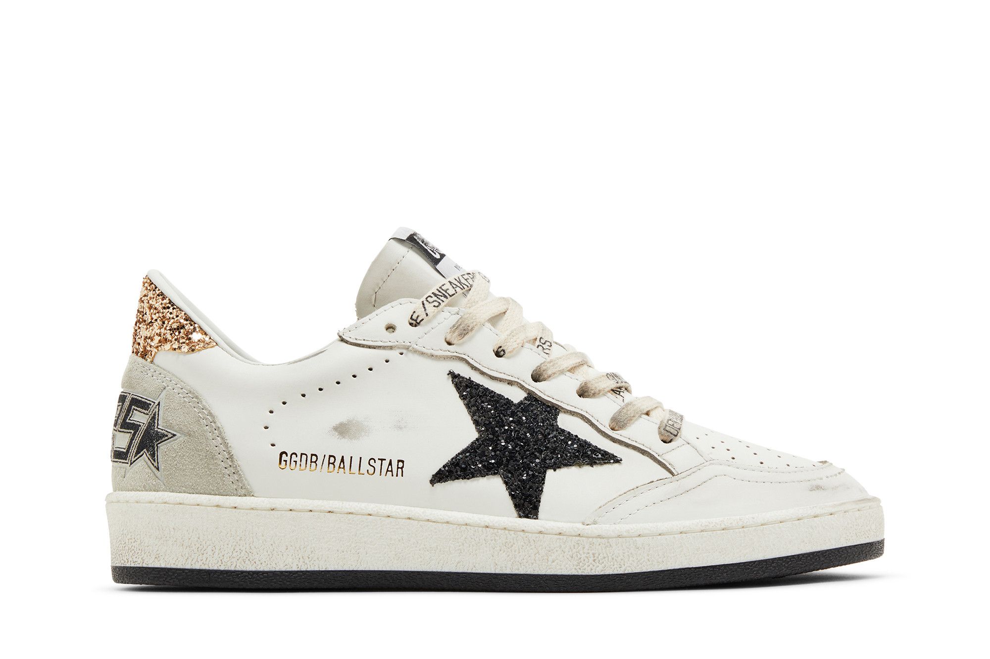 Buy Golden Goose Wmns Ballstar 'White Black Gold Ice